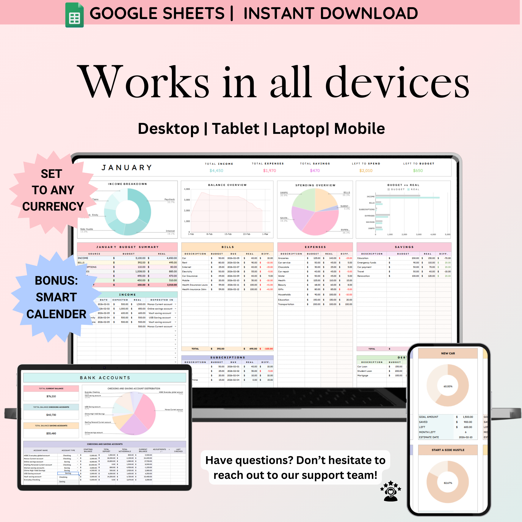 Ultimate Budget Tracker – Excel & Google Sheets
