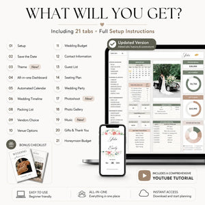 Ultimate Wedding Planner Spreadsheet