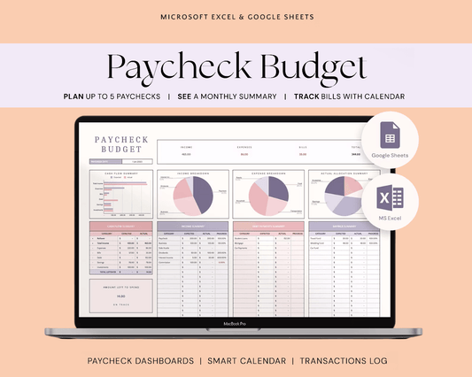 Bills & Paycheck Budget Planner