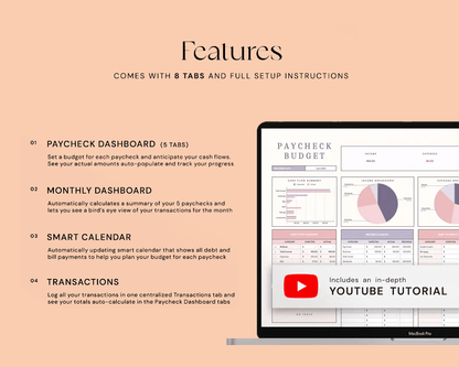 Bills & Paycheck Budget Planner