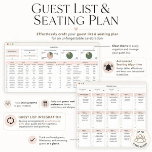 Ultimate Wedding Planner Spreadsheet