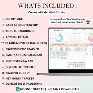 Ultimate Budget Tracker – Excel & Google Sheets