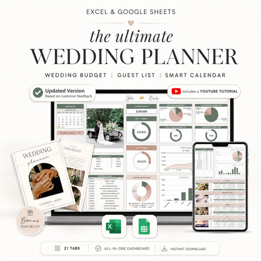 Ultimate Wedding Planner Spreadsheet