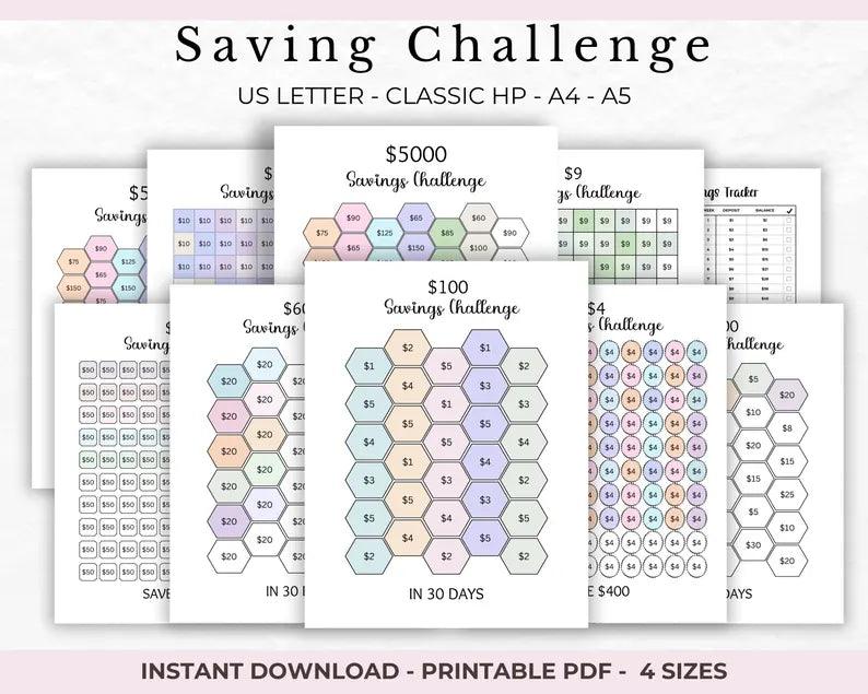 Money Saving Challange(sheets)